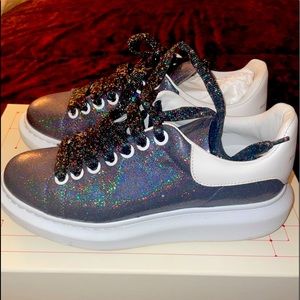 Alexander McQueen glitter sneakers size 38